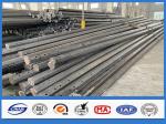 Polygonal galvanized tubular steel power pole , metal telephone pole Diameter As
