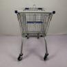 Buy cheap European Style 125L Supermarket Metal Shopping Trolley Anti Theft With 4" PU Wheels from wholesalers