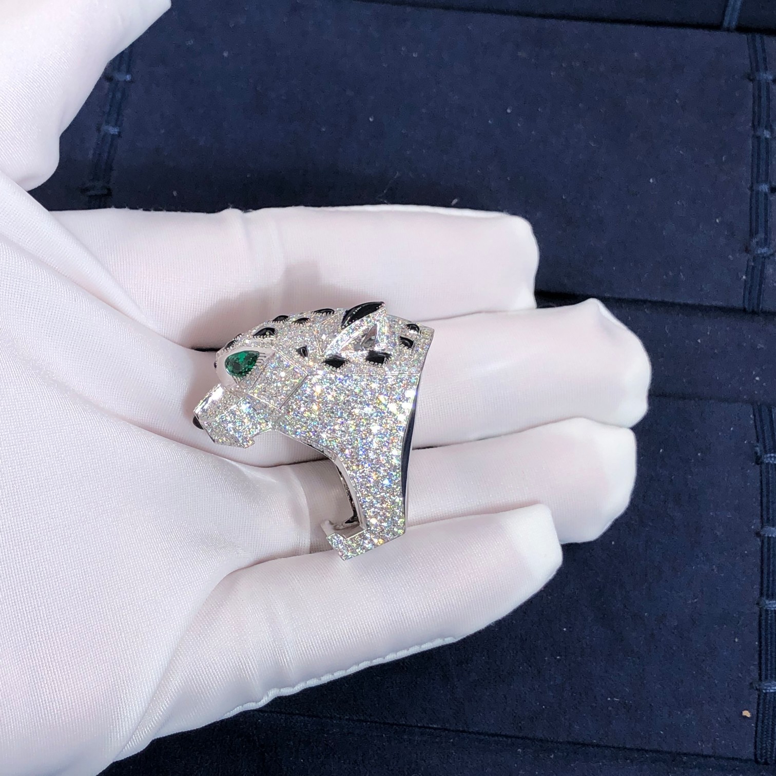 Hot Selling Natural Diamond Jewelry 18k Gold Car Tier PanthèRe De Car tier Ring