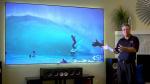 120 Inch Fixed Projector Screen , Fixed Frame Projection Screen For Business
