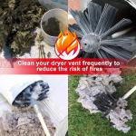 16 Feet Chimney Cleaning Brush 0.6KG For Dryer Vent Cleaning
