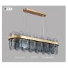 Buy cheap Smoky Gray Glass Chandelier For Living Dining Room Rectangle island chandelier(WH-CY-212) from wholesalers