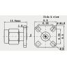Buy cheap 2.92MM Connector Plug 2 holes Flange (MMW)Millimeter Wave Connector from wholesalers