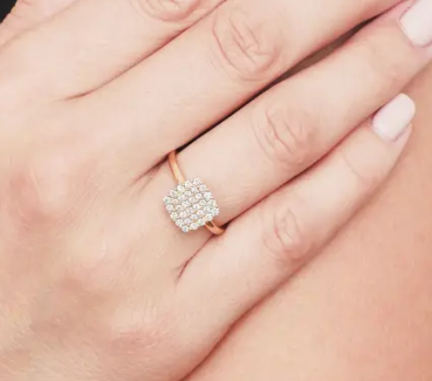 2024 Rings Brazilian Pave White CZ Silver Ring for Fine Jewellery Fashion Accessories