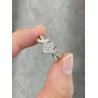 Buy cheap 1.2ct Princess Cut White Lab Diamond 18K White&Rose Gold Engagement Ring from wholesalers