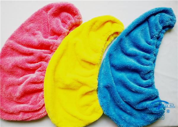 Buy cheap Microfiber Coral Fleece Hair Drying Towel Turban , Light Weight Bath Towels from wholesalers