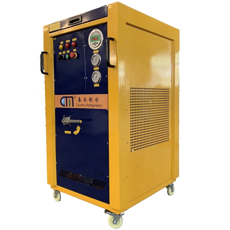 Explosion Proof Refrigerant Recovery System Air Conditioner Ac Recharge Machine 4HP Oil Less Recovery Machine