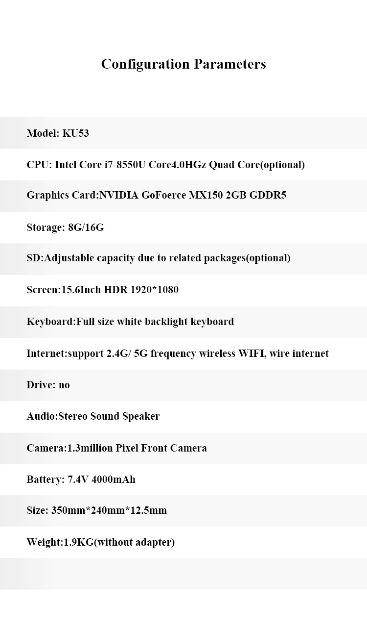 15.6" Screen Size Convertible Laptop Computer with 128GB Storage and i7 Processor