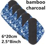 Reusable Bamboo Period Pads Washable Cloth Sanitary Pantyliner Absorbency