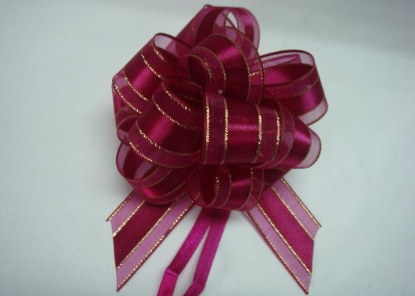 Buy cheap Organza pull bow ribbon with Long Tulle Tails for Wedding Party Bridal Gift Wrapping from wholesalers