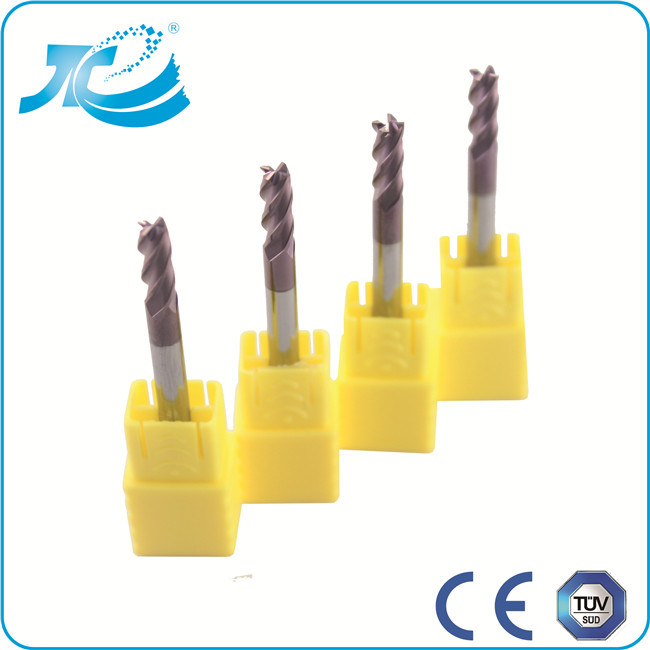 Diameter 2mm End Mill with Overall Length 50 - 150mm TiAlN / TiCN / TiN Coating