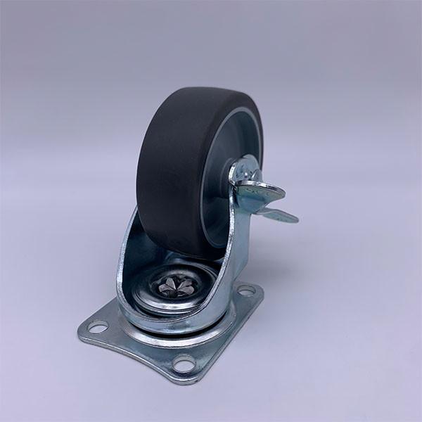 Buy cheap Elastic Light Duty TPR Rubber Locking Caster Wheels 2.5 Inch from wholesalers