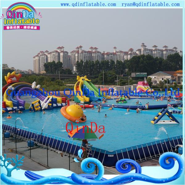 Buy cheap QinDa Frame Pool, Moving Water Park, Moving Park, Inflatable Water Moving Park from wholesalers