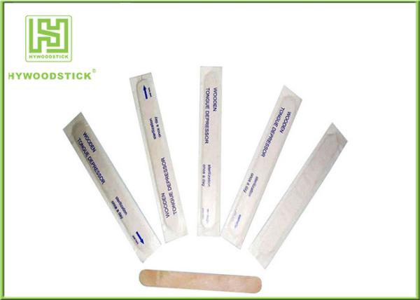 Buy cheap Individually Wrapped Tongue Depressors Wooden Medical Sticks For Clinic from wholesalers