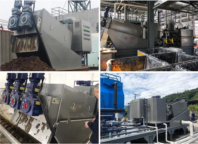 510kg Per Hour Automatic Sludge Dewatering Equipment Filter Press Wastewater Treatment