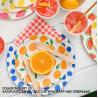 Buy cheap Fruit Party Decoration Tableware Disposable Paper Plate Set Fruit Punch Theme Party Supplies from wholesalers