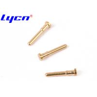 Buy cheap OEM Gold Plated Connector Pins / Brass Electrical Pin For Waterproof Phone product