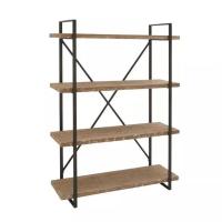 Buy cheap MDF Home Office Metal And Wood Book Shelves Display Rack 4 Shelf product
