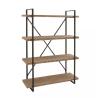 Buy cheap MDF Home Office Metal And Wood Book Shelves Display Rack 4 Shelf from wholesalers