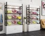 Colorful Underwear Clothing Display Racks With Cabinet 1200*400*2000mm