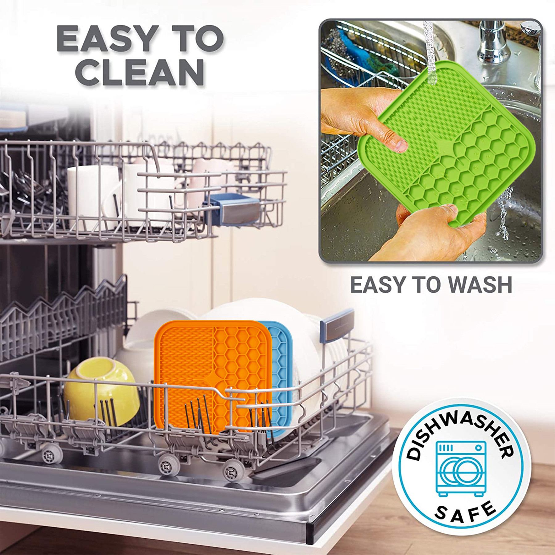 Dishwasher Safe Silicone Dog Licking Pad With Suction Cups