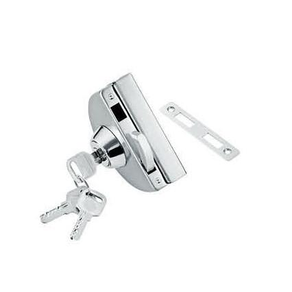 Buy cheap Glass door locks LC-002A, stainless steel 304 plate, finishing satin or mirror from wholesalers