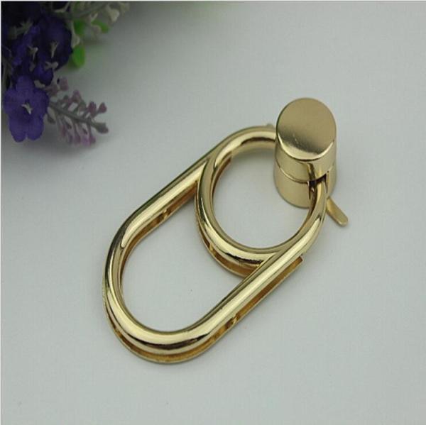 Buy cheap New style luxury bag accessories hardware light gold metal twist locks from wholesalers