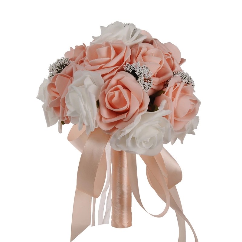 European and American PE foam lace bride holding bouquet wedding bridesmaids simulation wedding bouquet