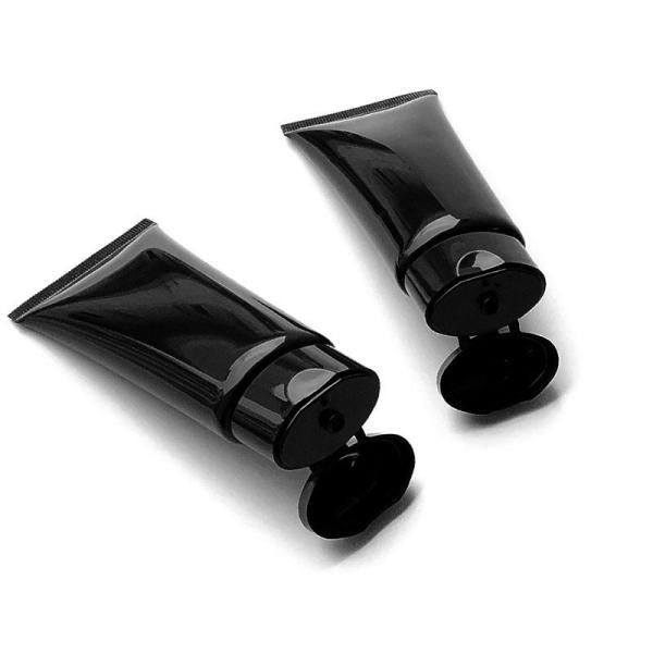 Buy cheap Black Electroplate 50ml Cosmetic Empty Hand Cream Tubes Hot Stamping from wholesalers