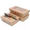 Buy cheap Rectangle Food Grade 29oz Disposable Paper Bowls Take Away Paper Salad Boxes Packaging For Restaurant from wholesalers