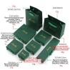 Buy cheap Dark Green Paper Jewelry Box 5x5x3cm Bowknot Ring Packaging Box from wholesalers