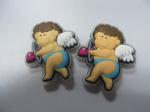 Flexible 3D Boys Girls Angel Shape PVC Fridge Magnet Sticker With Cheap
