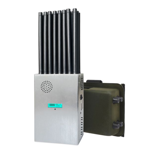 New design 24 antennans portable signal jammer blocking WIFI 6E and mobile phone 2G, 3G, 4G, 5G, GPS, WIFI, UHF, VHF, RF,LOJACK signals With new