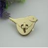 Buy cheap Ladies handbags metal bird pattern high quality light gold turn twist locks from wholesalers