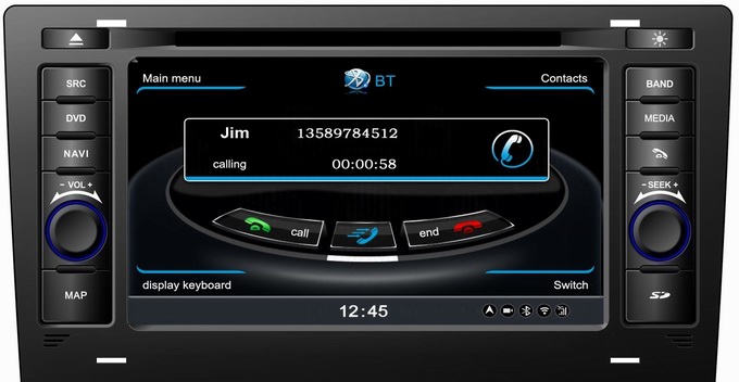 Ouchuangbo S100 Head Unit Car Radio Player Stereo for Audi A8 /S8 1994-2003 HD Video USB
