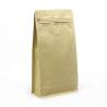 Buy cheap side gusset kraft paper flat bottom tea pouch 1kg coffee packaging zipper bag with valve from wholesalers