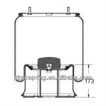 58050700 Air Bellow 1R14-706 Rubber Air Suspension System/ Truck Spare Parts