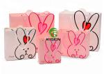 New Born Baby Gift Retail Paper Shopping Bags Art Coated Cute Shape With Handle