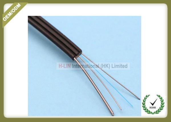 Buy cheap Outdoor Fiber Optic Drop Cable 1 Core Steel Wire PVC / LSZH Jacket Flexible from wholesalers