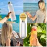 Buy cheap ARCANA Arc Water Bottle With Time Marker - Motivational Water Bottles With Times To Drink - BPA Free Frosted Plastic from wholesalers