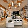 Buy cheap Golden White LED T4 Shoe Display Wall Shelf OEM 3D Print Deign from wholesalers