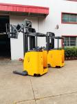 Battery Powered Electric Forklift Truck Reach Forklift Trucks With Solid Tire
