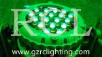 Green case Outdoor Stage Lighting 54x3W RGB LED Par Cans Show Lighting Ri-Color