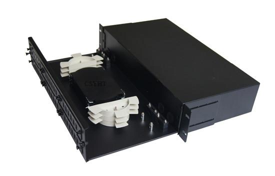 LC/SC Fiber Optic Cable Patch Panel 1U Height 48/96 Port Compact For Space