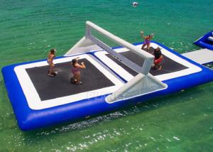 Wholesale Blue 9m Inflatable Water Games Floating Beach Volleyball Court from china suppliers