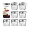 Buy cheap 4Oz Crystal Mason Caviar Glass Storage Jars With Airtight Lids from wholesalers