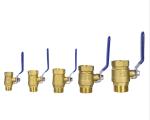 threaded brass ball valve with hexagon nut Leak Tested Nickel Plated Brass Ball