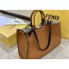 Buy cheap Peekaboo Brown 40cm Tote Shopper Bag Geninue Leather High Capicity from wholesalers