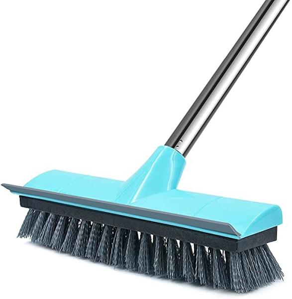 Buy cheap Stiff Bristle Floor Scrubber Brush With Squeegee Indoor Outdoor from wholesalers