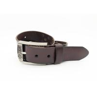 Buy cheap 100 - 140cm Length Mens Leather Studded Belt Brown Color With Special Studs product